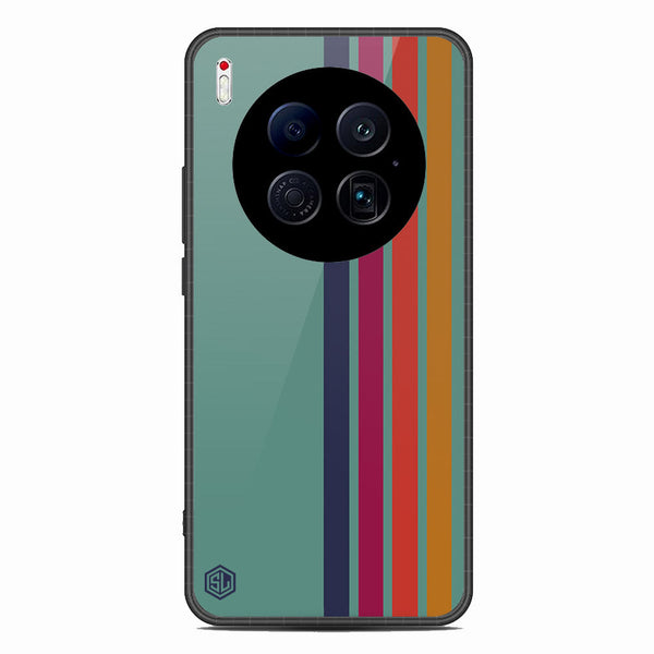 Retro Stripes Series Soft Phone Case - Glass Case - Design 5 - Tecno Camon 40 Premier