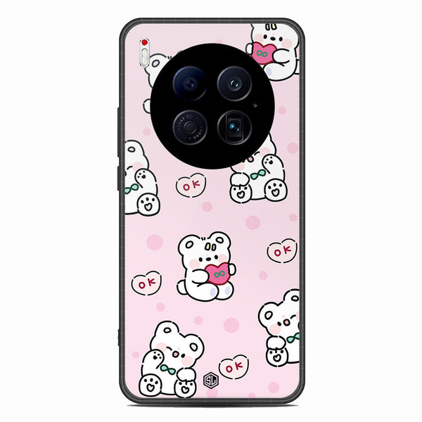 Cute Chic Series Soft Phone Case - Glass Case - Design 1 - Tecno Camon 40 Premier