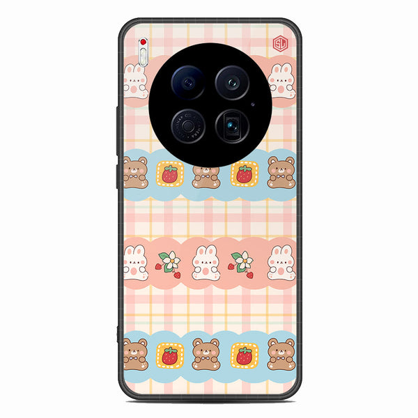 Cute Korean Design Series Soft Phone Case - Glass Case - Design 5 - Tecno Camon 40 Premier