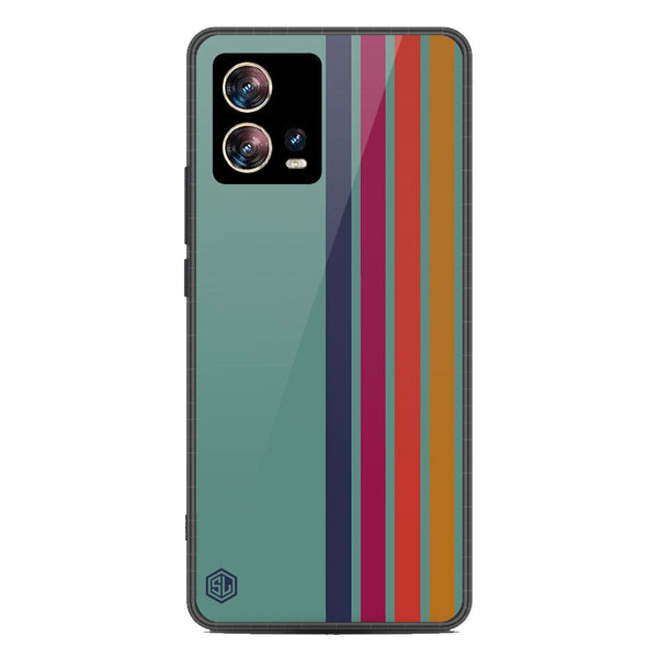 Retro Stripes Series Soft Phone Case - Metal Case - Design 5 - Motorola Edge 30 Fusion