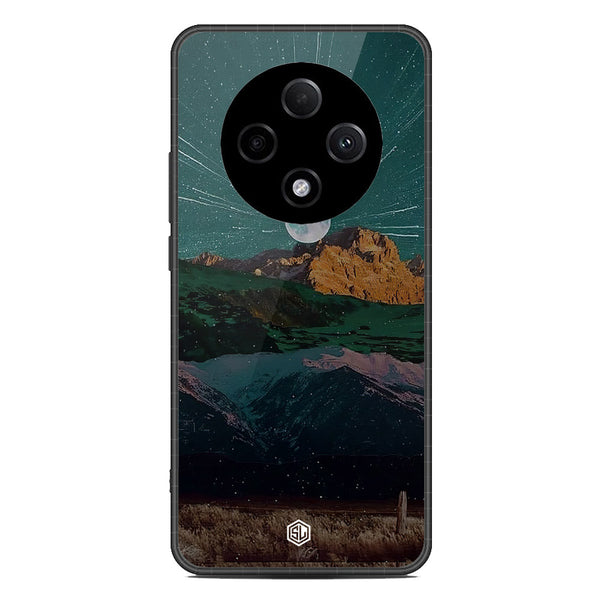 Mountains Wanderlust Series Soft Phone Case - Metal Case - Design 3 - Oppo F27 Pro