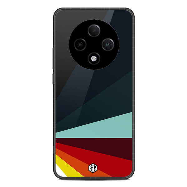 Retro Stripes Series Soft Phone Case - Metal Case - Design 1 - Oppo F27 Pro