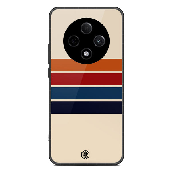 Retro Stripes Series Soft Phone Case - Metal Case - Design 3 - Oppo F27 Pro