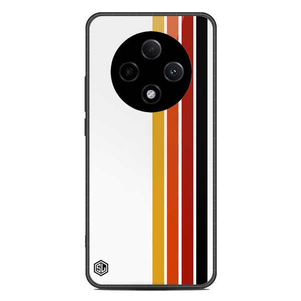 Retro Stripes Series Soft Phone Case - Metal Case - Design 4 - Oppo F27 Pro