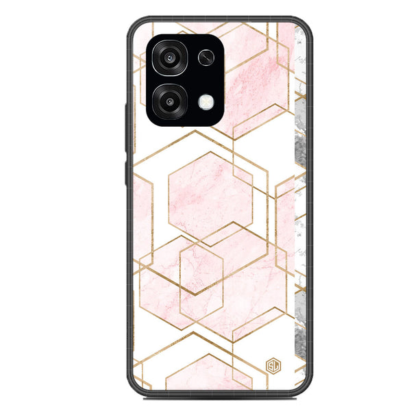 Stylish Marble Series Soft Phone Case - Glass Case - Design 3 - Oppo F31