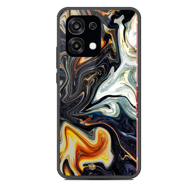 Marble Series Soft Phone Case - Glass Case - Design 1 - Oppo F31
