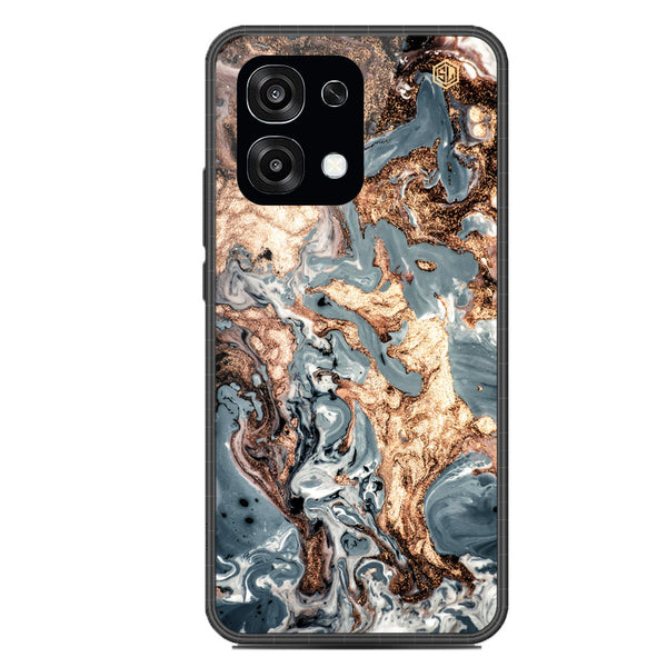Marble Series Soft Phone Case - Glass Case - Design 5 - Oppo F31