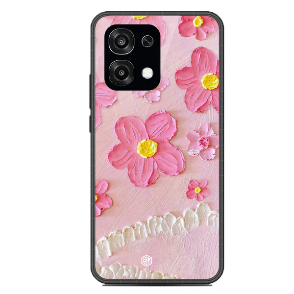 Floral Series Soft Phone Case - Glass Case - Design 2 - Oppo F31
