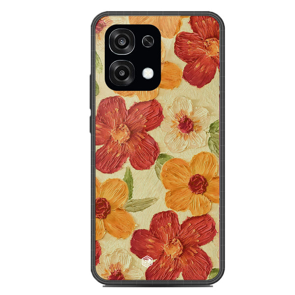 Floral Series Soft Phone Case - Glass Case - Design 6 - Oppo F31