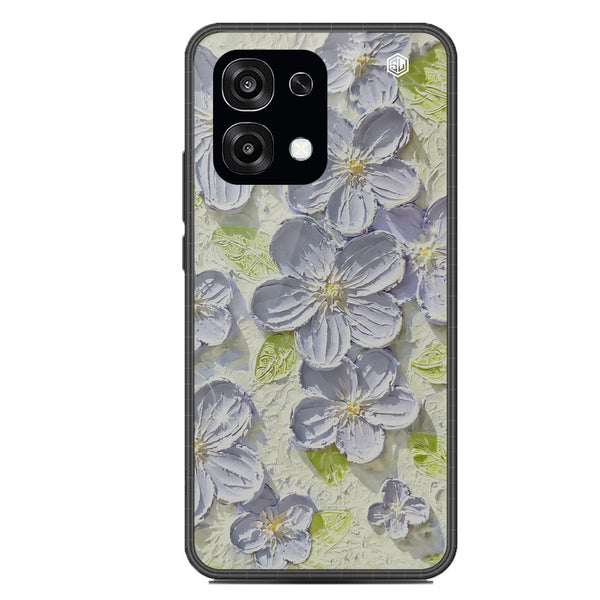 Floral Series Soft Phone Case - Glass Case - Design 12 - Oppo F31