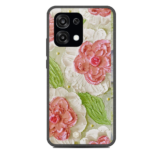 Floral Series Soft Phone Case - Glass Case - Design 13 - Oppo F31