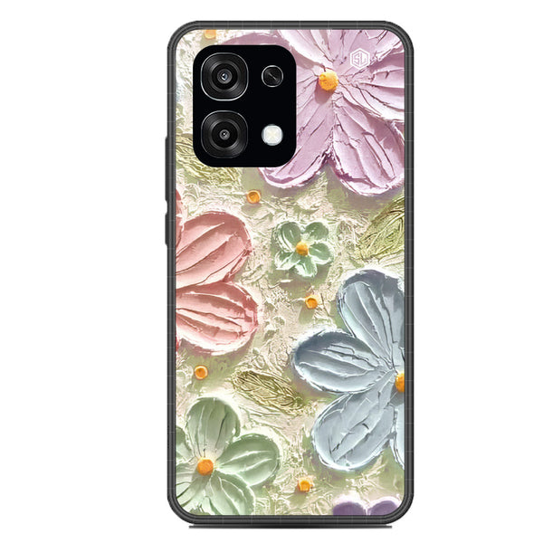 Floral Series Soft Phone Case - Glass Case - Design 15 - Oppo F31