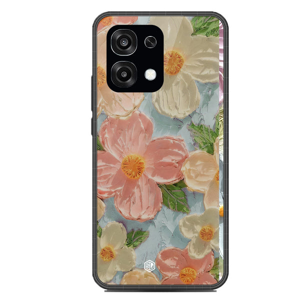 Floral Series Soft Phone Case - Glass Case - Design 16 - Oppo F31