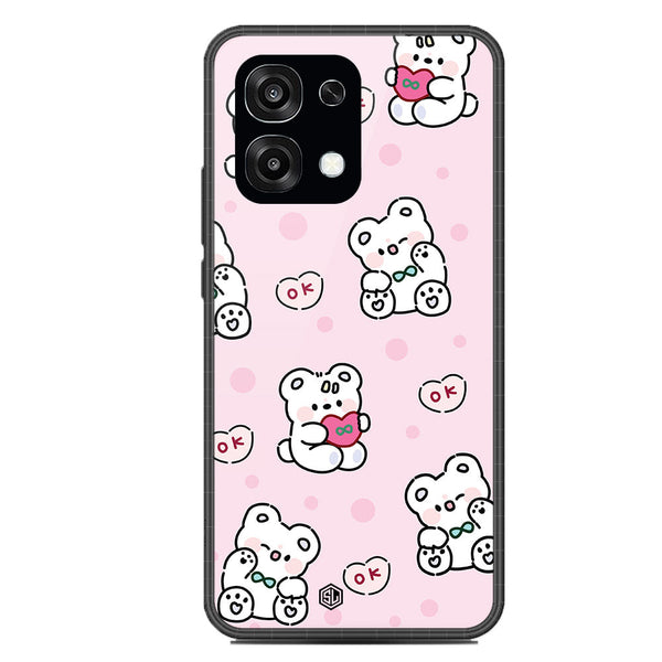 Cute Chic Series Soft Phone Case - Glass Case - Design 1 - Oppo F31