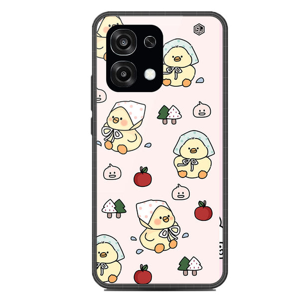 Cute Chic Series Soft Phone Case - Glass Case - Design 2 - Oppo F31