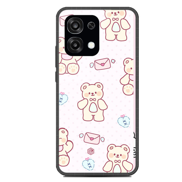 Cute Chic Series Soft Phone Case - Glass Case - Design 3 - Oppo F31