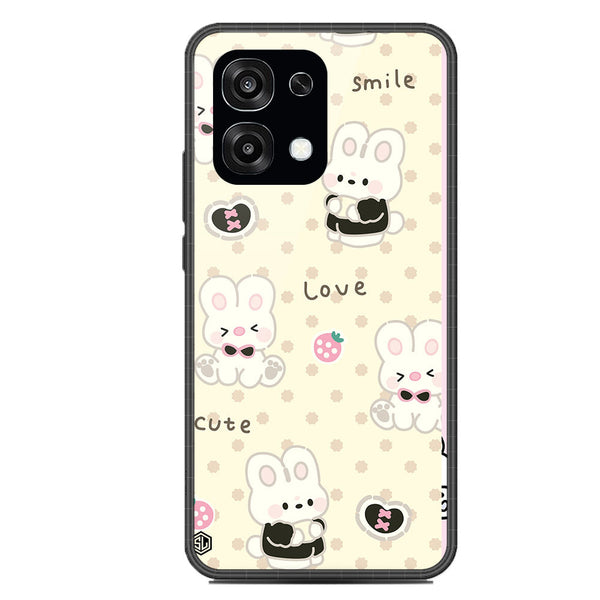 Cute Chic Series Soft Phone Case - Glass Case - Design 4 - Oppo F31