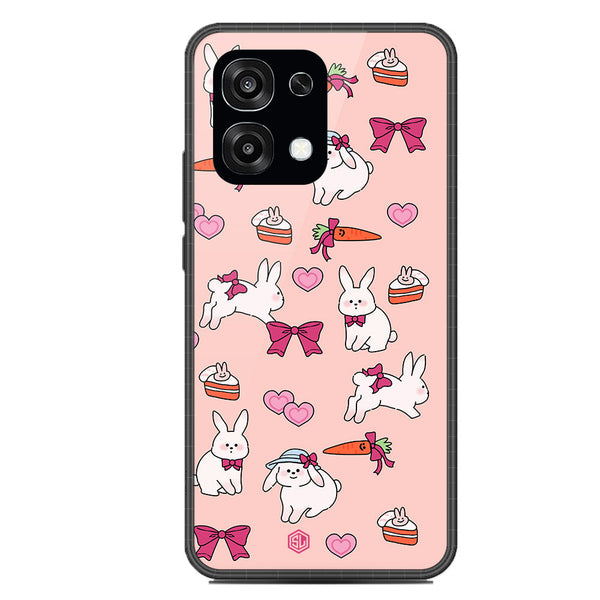 Cute Korean Design Series Soft Phone Case - Glass Case - Design 1 - Oppo F31