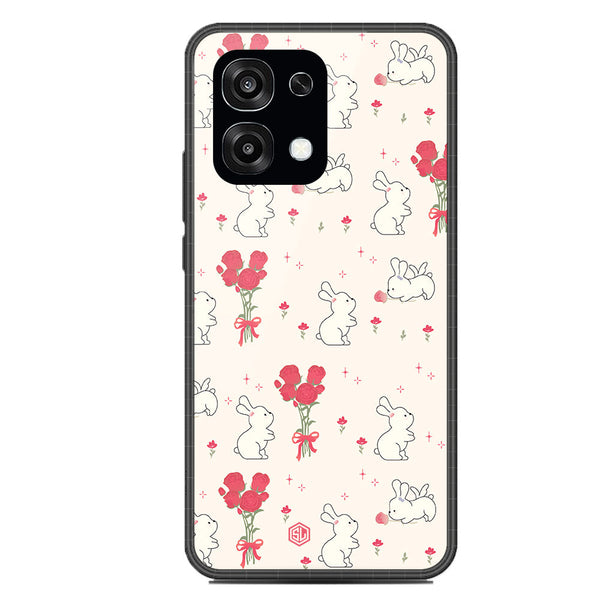 Cute Korean Design Series Soft Phone Case - Glass Case - Design 6 - Oppo F31