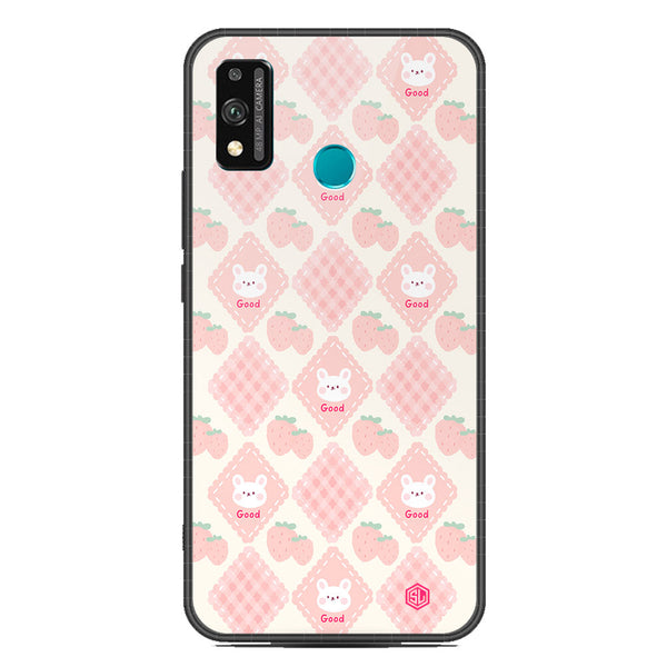 Cute Korean Design Series Soft Phone Case - Glass Case - Design 3 - Honor 9X Lite