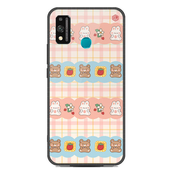 Cute Korean Design Series Soft Phone Case - Glass Case - Design 5 - Honor 9X Lite