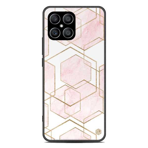 Stylish Marble Series Soft Phone Case - Metal Case - Design 3 - Honor X8