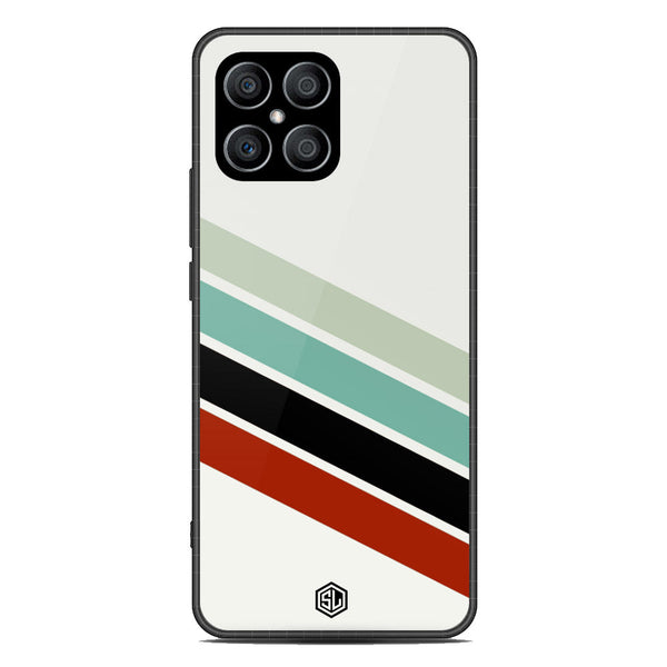 Retro Stripes Series Soft Phone Case - Metal Case - Design 2 - Honor X8