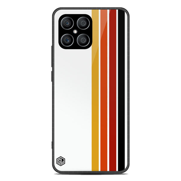 Retro Stripes Series Soft Phone Case - Metal Case - Design 4 - Honor X8