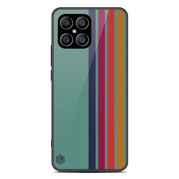 Retro Stripes Series Soft Phone Case - Metal Case - Design 5 - Honor X8