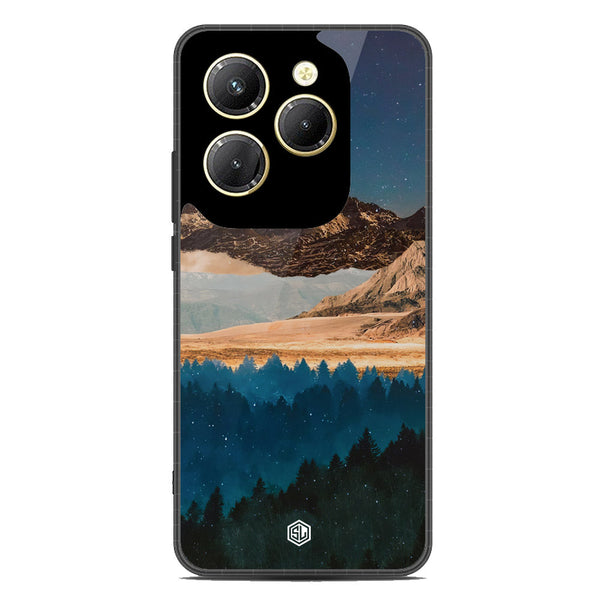 Mountains Wanderlust Series Soft Phone Case - Metal Case - Design 1 - Infinix Hot 40 Pro