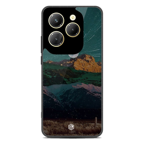 Mountains Wanderlust Series Soft Phone Case - Metal Case - Design 3 - Infinix Hot 40 Pro