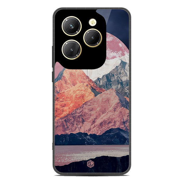 Mountains Wanderlust Series Soft Phone Case - Metal Case - Design 5 - Infinix Hot 40
