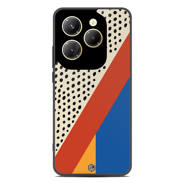 Polka Dots Series Soft Phone Case - Metal Case - Design 4 - Infinix Hot 40 Pro