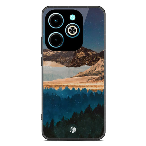 Mountains Wanderlust Series Soft Phone Case - Metal Case - Design 1 - Infinix Hot 40i