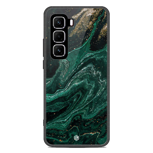 Marble Series Soft Phone Case - Metal Case - Design 3 - Infinix Hot 50 4G