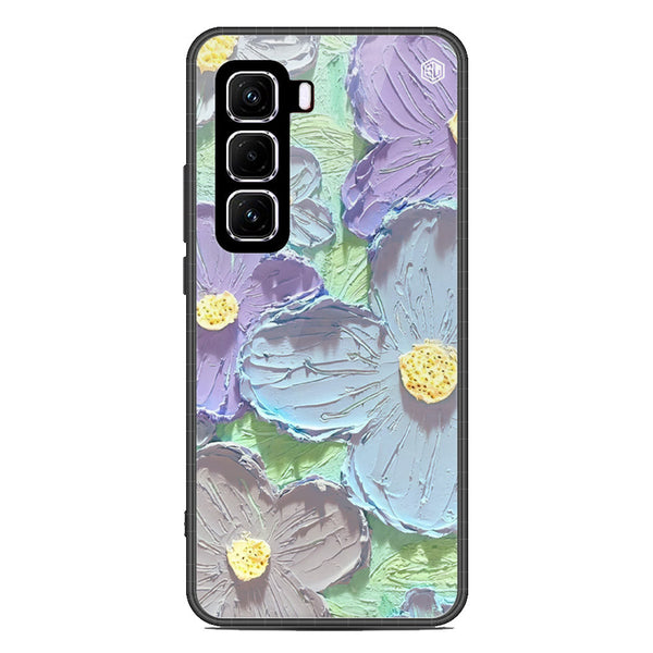 Floral Series Soft Phone Case - Metal Case - Design 1 - Infinix Hot 50 4G