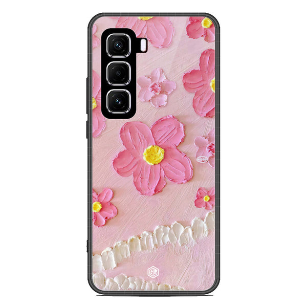 Floral Series Soft Phone Case - Metal Case - Design 2 - Infinix Hot 50 4G