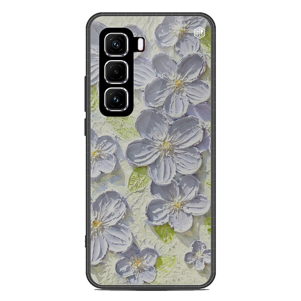 Floral Series Soft Phone Case - Metal Case - Design 12 - Infinix Hot 50 4G
