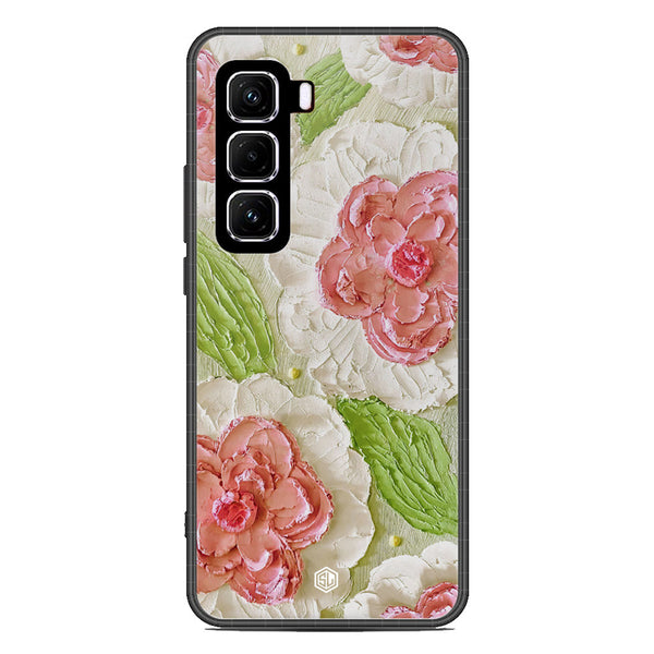 Floral Series Soft Phone Case - Metal Case - Design 13 - Infinix Hot 50 4G