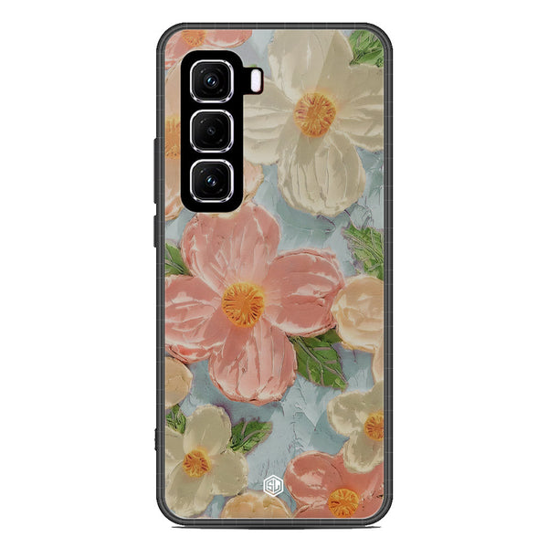 Floral Series Soft Phone Case - Metal Case - Design 16 - Infinix Hot 50 4G