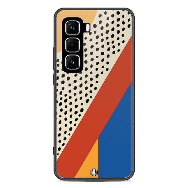 Polka Dots Series Soft Phone Case - Metal Case - Design 4 - Infinix Hot 50 4G