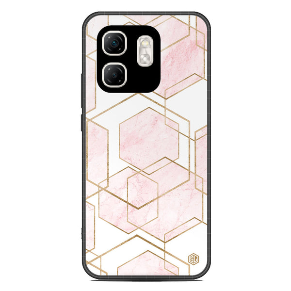 Stylish Marble Series Soft Phone Case - Metal Case - Design 3 - Infinix Hot 50i