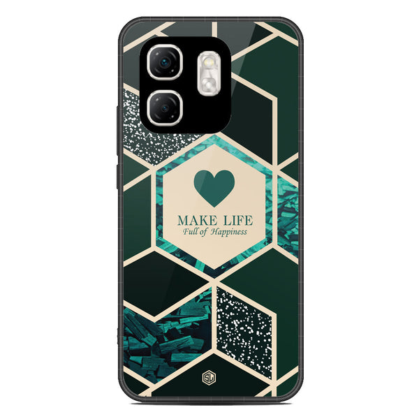 Happiness Series Soft Phone Case - Metal Case - Design 4 - Infinix Smart 9
