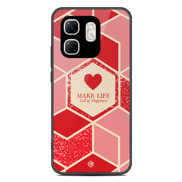 Happiness Series Soft Phone Case - Metal Case - Design 5 - Infinix Smart 9