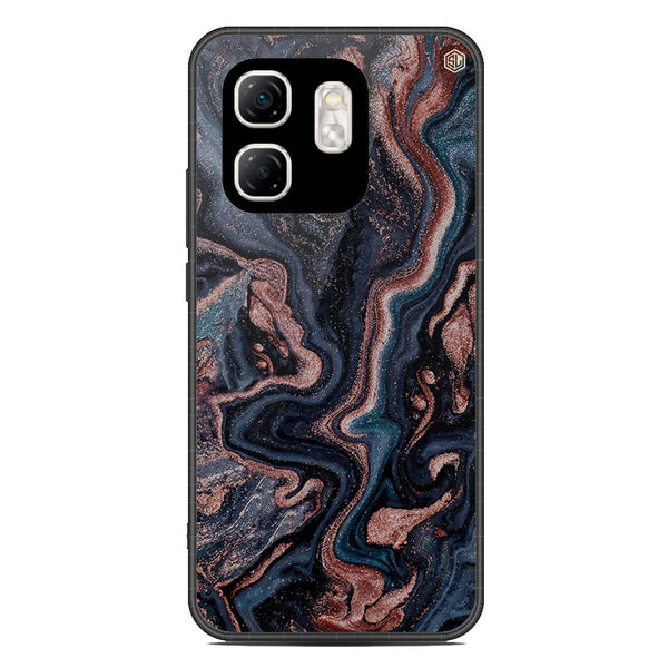 Marble Series Soft Phone Case - Metal Case - Design 4 - Infinix Smart 9