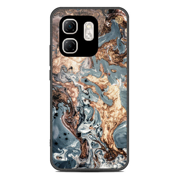 Marble Series Soft Phone Case - Metal Case - Design 5 - Infinix Smart 9