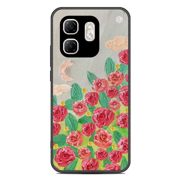 Floral Series Soft Phone Case - Metal Case - Design 10 - Infinix Smart 9