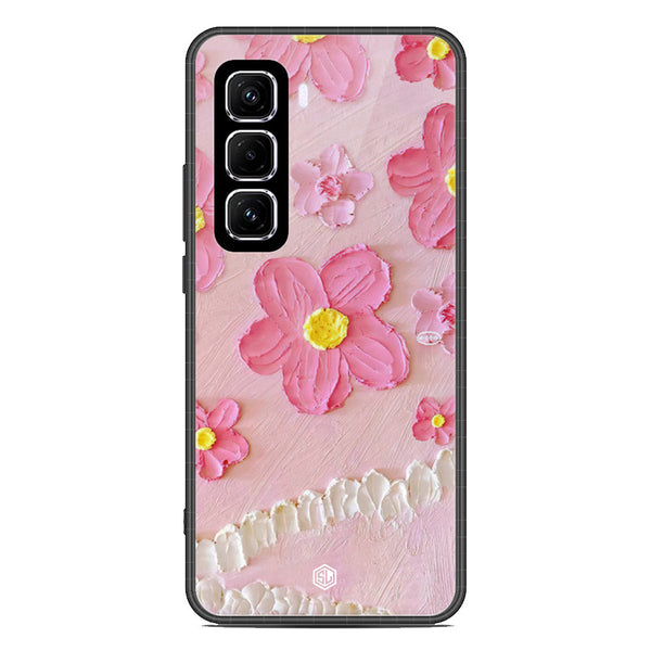 Floral Series Soft Phone Case - Metal Case - Design 2 - Infinix Hot 50 Pro Plus
