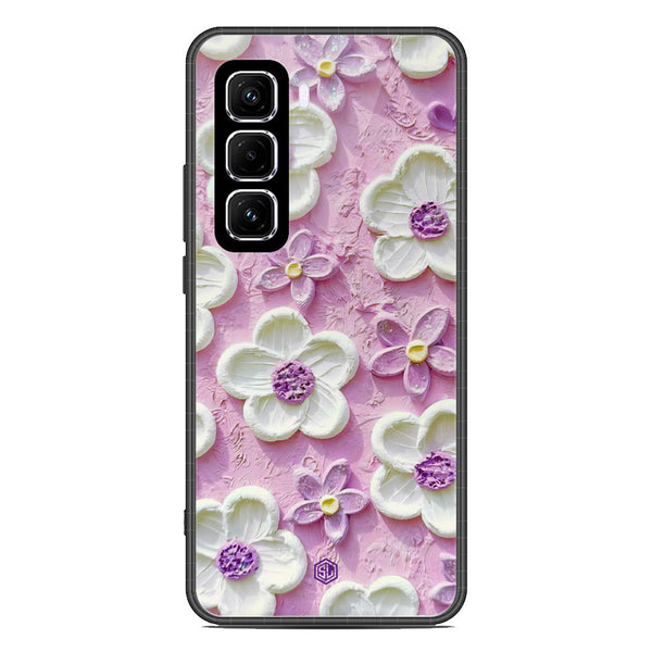 Floral Series Soft Phone Case - Metal Case - Design 4 - Infinix Hot 50 Pro Plus