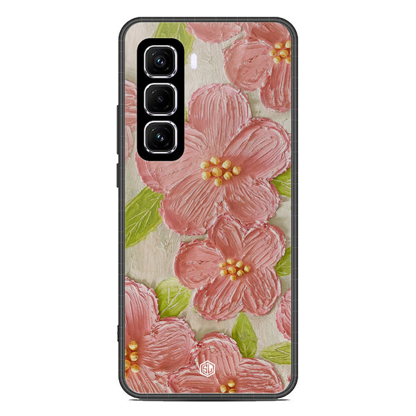 Floral Series Soft Phone Case - Metal Case - Design 9 - Infinix Hot 50 Pro Plus